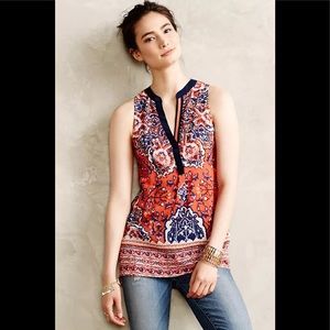Anthropology  Vanessa Virginia Silk “Finn Tank” size Medium